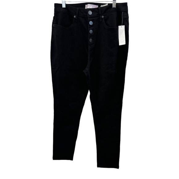 No Boundaries Pants - No Boundaries Black Hi Rise Skinny Button Fly Stretch Denim Jeans Jrs. 15 NWT